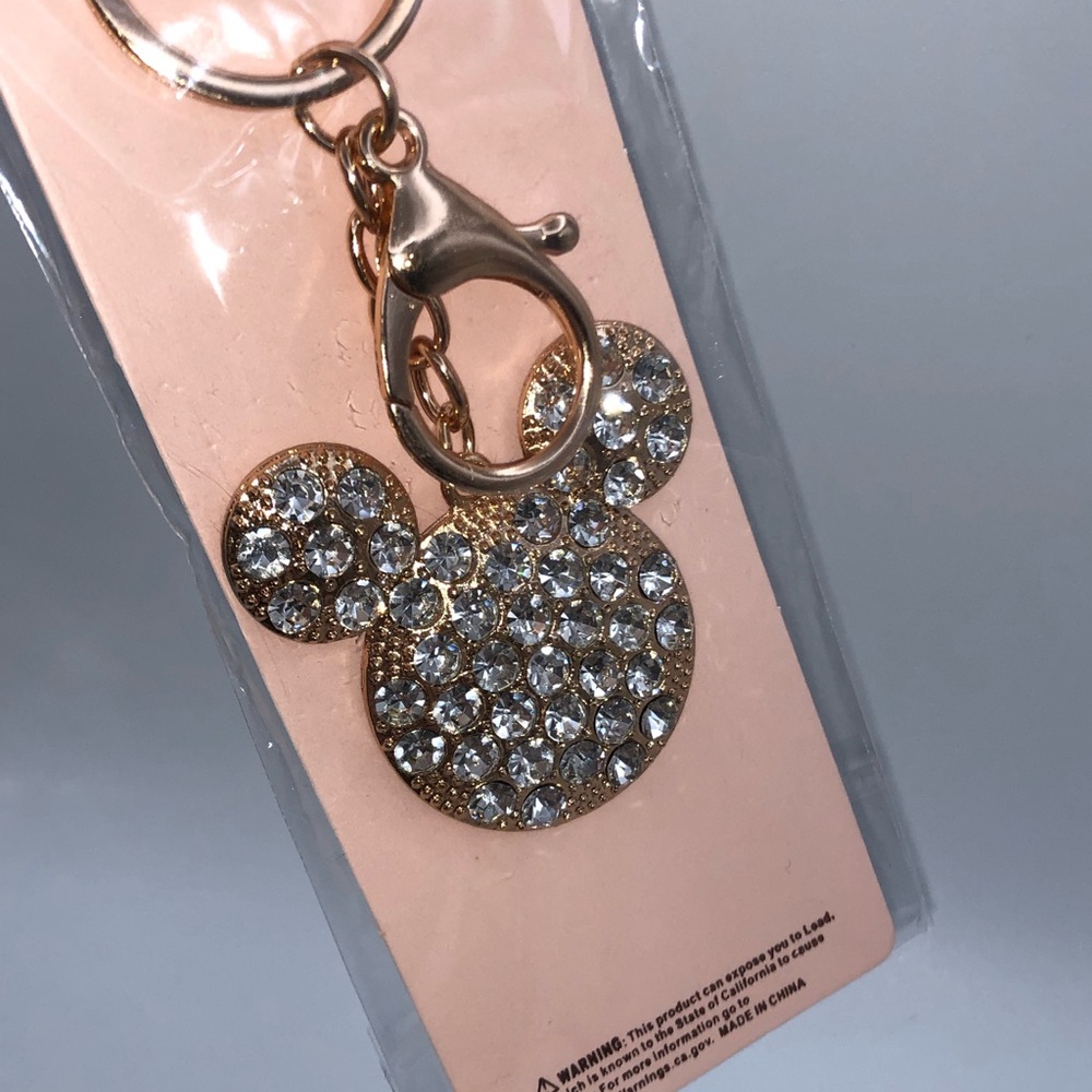 Mickey Mouse Rhinestone Keychain - Picture 2 of 2